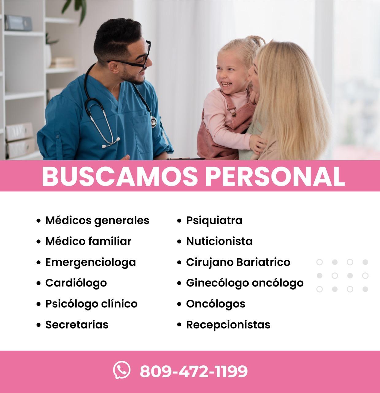 Oportunidad de empleo para profesionales de la salud