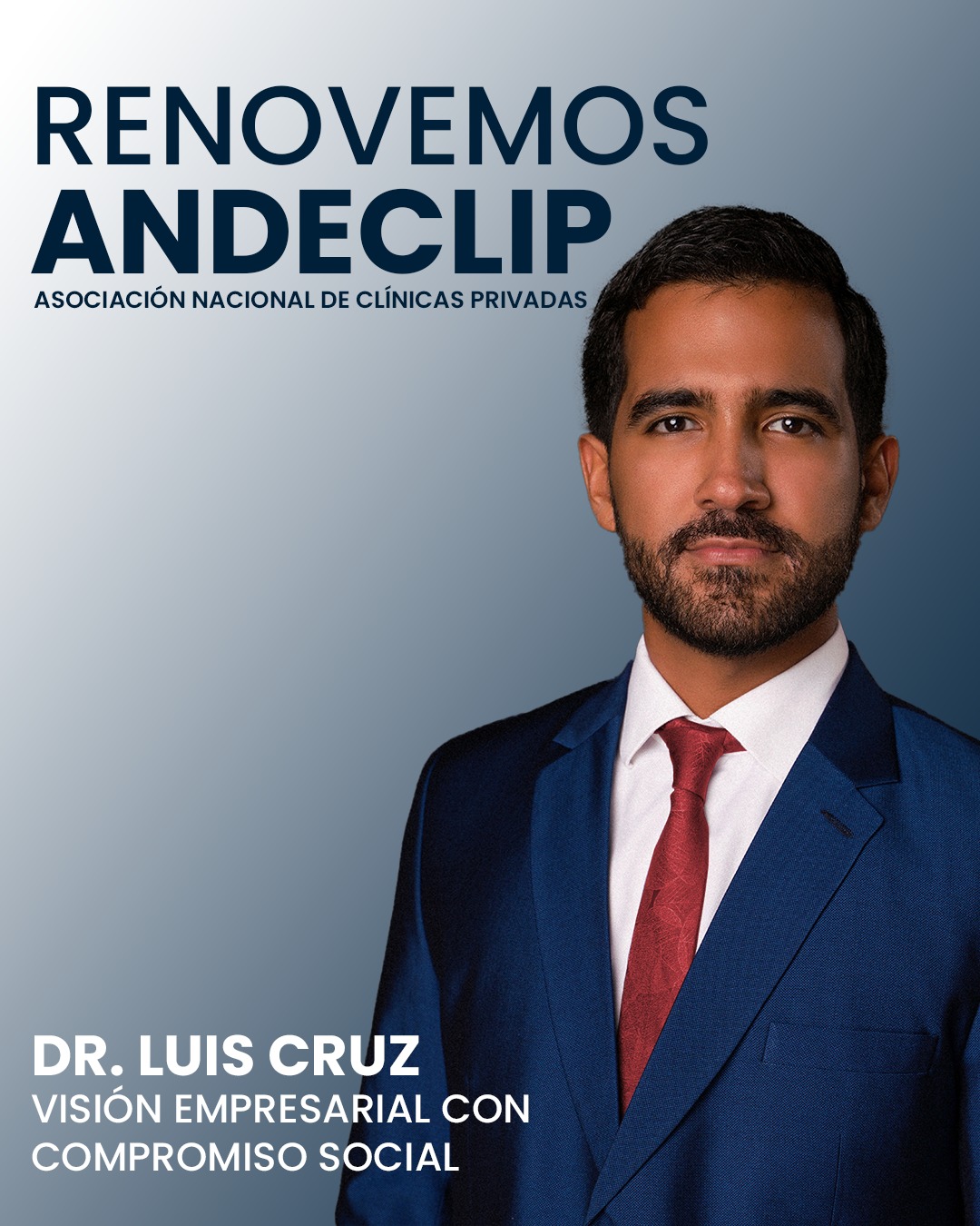 Doctor Luis Cruz presenta plancha para liderar ANDECLIP