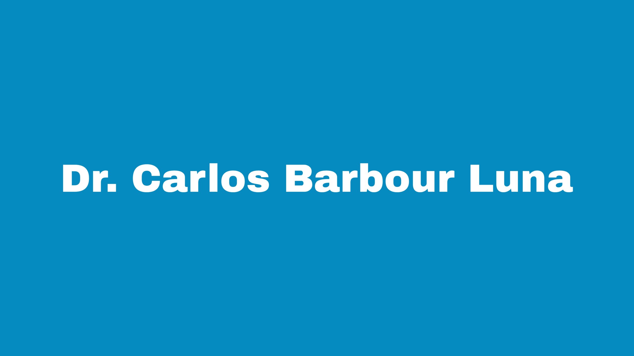 Carlos Barbour