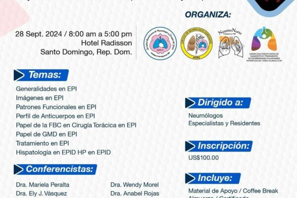 Sociedad de Neumología invita a evento este sábado