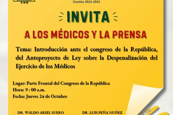 CMD con todo a entregar Ley frente al congreso este jueves