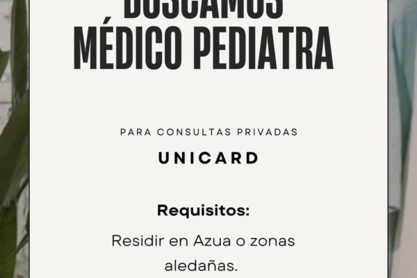 Oportunidad de empleo como médico pediatra