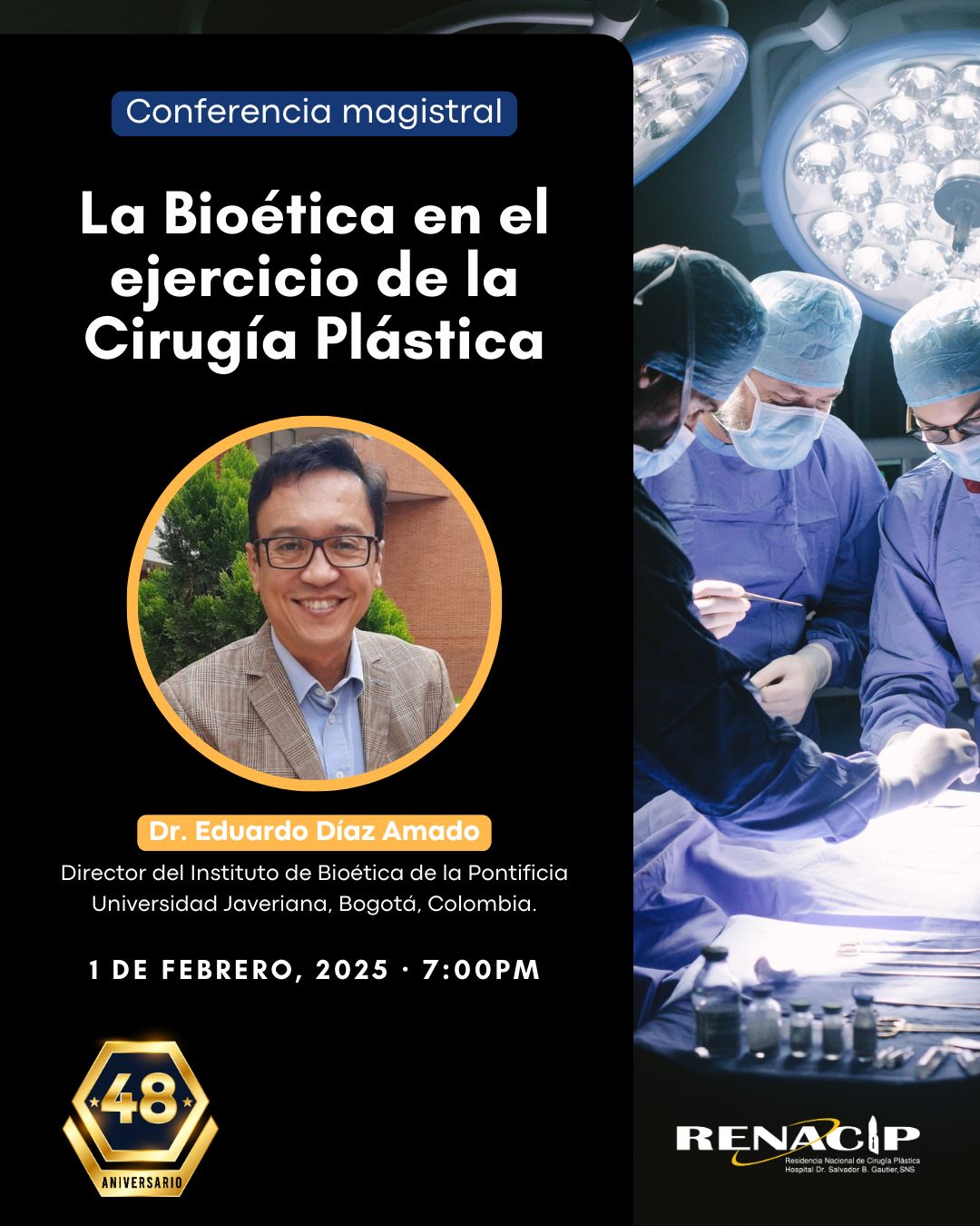 invitan a "Bioética en el ejercicio de la cirugía plástica"