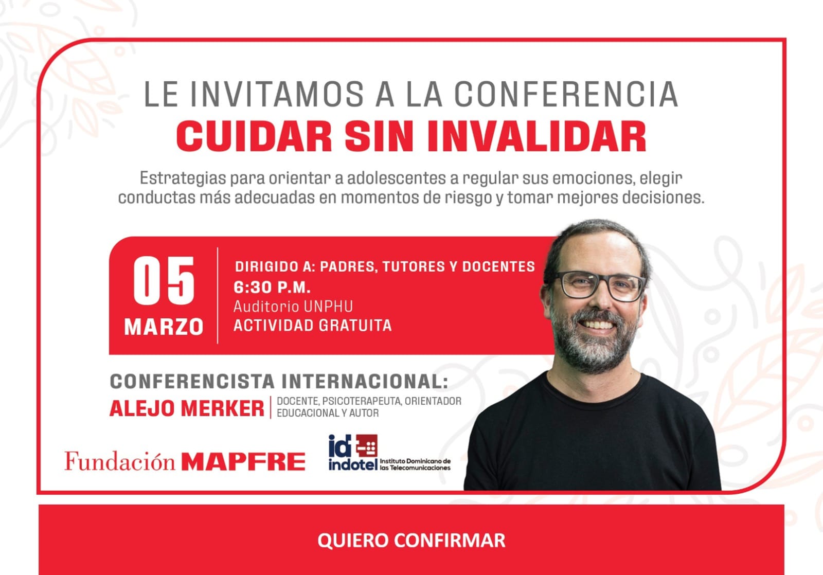 MAPFRE e INDOTEL invita a conferencia para padres, tutores y docentes