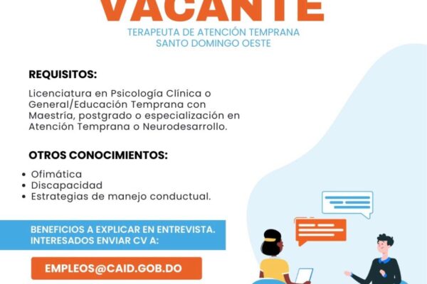 El CAID anuncia oportunidad de empleo
